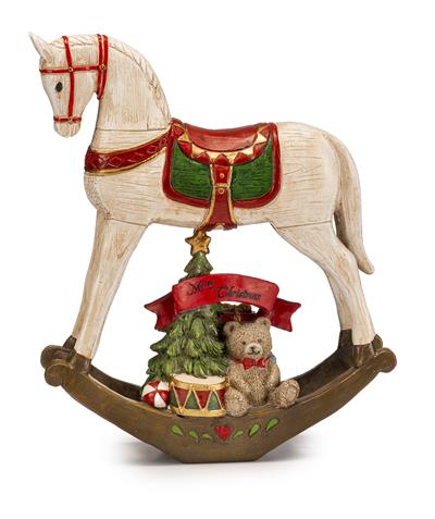 cavallo a dondolo natalizio