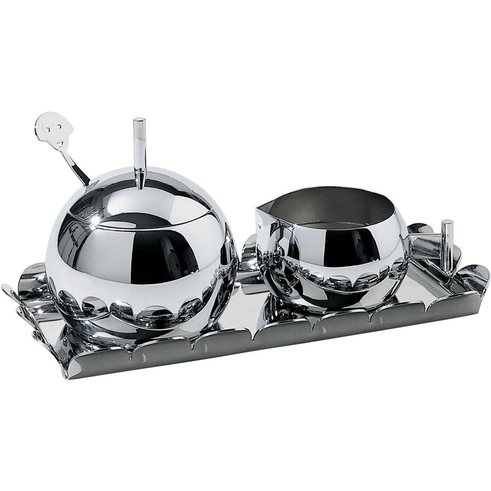 Sweejar Royal Set Ceramica Zucchero E Lattiera 3 Pezzi - Stile Britannico Con Decorazioni Oro, Bianco