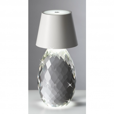 LUME IN CRISTALLO LED TOUCH - CUPOLA BIANCA