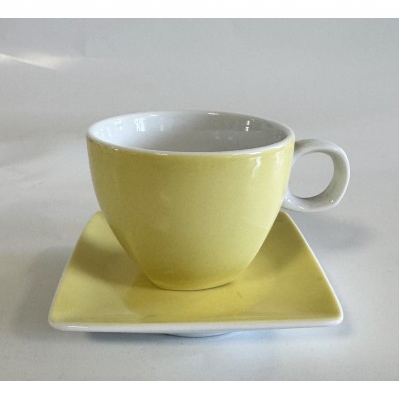 tazzina caffè in fine porcellana colorata gialla - Thomas