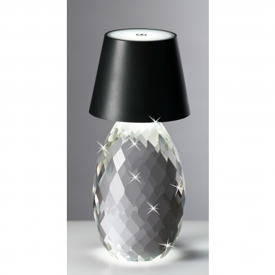 LUME IN CRISTALLO LED TOUCH - CUPOLA NERA