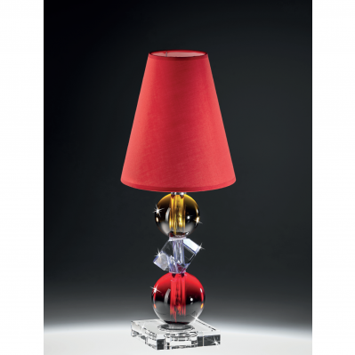 LUME IN CRISTALLO ROSSO-GIALLO - RANOLDI