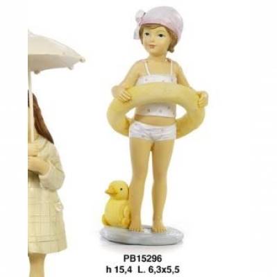 Bimba con salvagente e paperella - Mandorle
