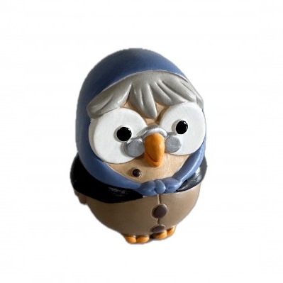 SERIE GOOFI IN CERAMICA EGAN - LA BEFANA cm.9x7