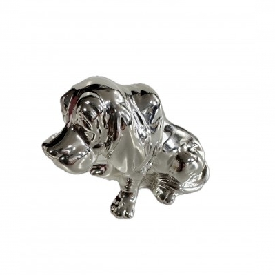 Cagnolino rivestito in argento cm.10x8x6 - Offerta Bomboniere