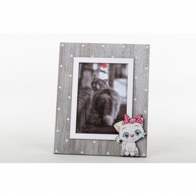 P/FOTO LEGNO GATTO AMICI