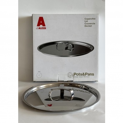 Coperchio in acciaio inox per pentole cm. 24 serie pots&pans Alessi