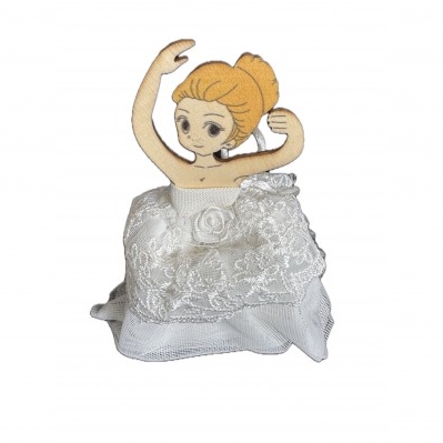OFFERTA - PORTA CONFETTI BALLERINA COMUNIONE