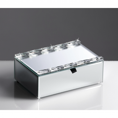 Portagioie in Cristallo Ranoldi: Bomboniera Matrimonio con Effetto Specchio e Box Regalo