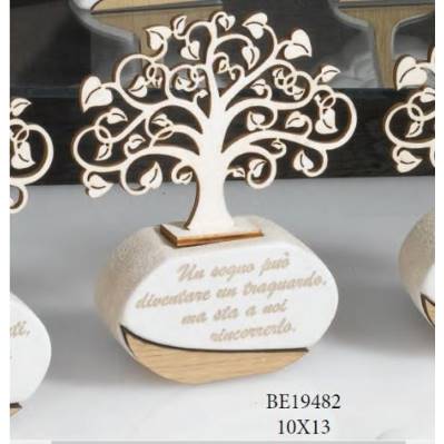 Diffusore di fragranza albero della vita con scritta - Magnolia