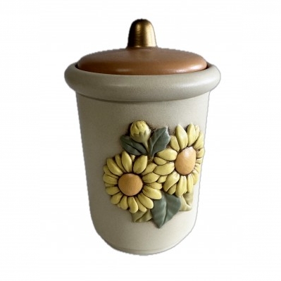 BARATTOLO IN CERAMICA EGAN I GIRASOLI CM.16x12
