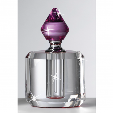 Bomboniera Profumatore in Cristallo Ranoldi: Porta Profumo Made in Italy cm.7x4x11 Ametista