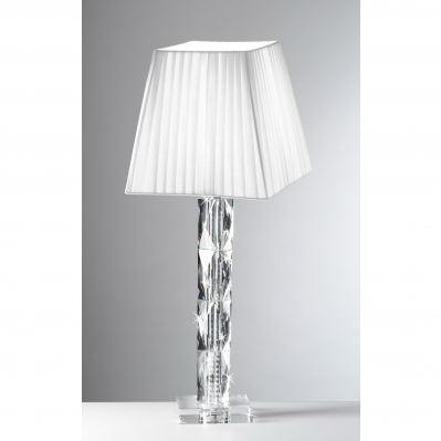 LUME IN CRISTALLO PARALUME BIANCO CM.62