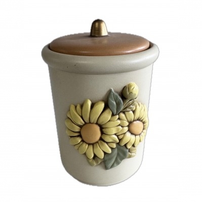 BARATTOLO IN CERAMICA EGAN I GIRASOLI CM.19x13