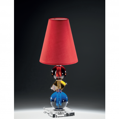 LUME IN CRISTALLO ROSSO-GIALLO-BLU - RANOLDI