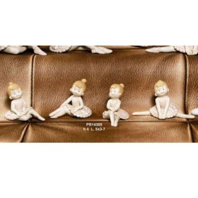 Ballerina stile fumetto seduta - Mandorle