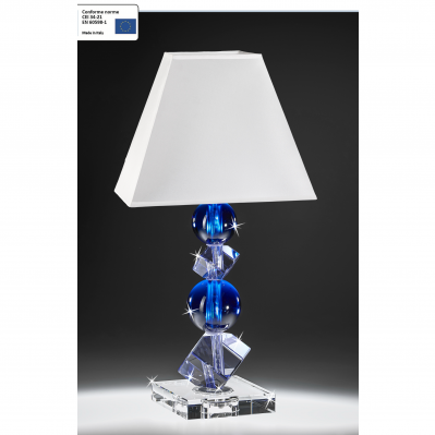 LUME IN CRISTALLO BLU E LILLA - RANOLDI