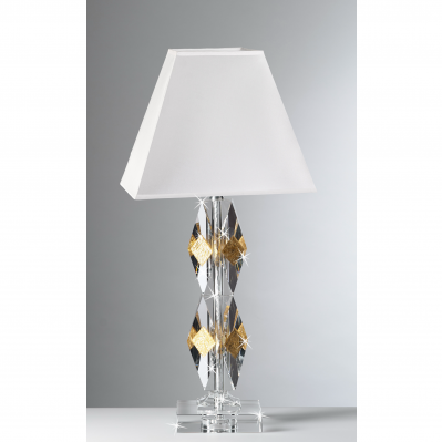 LUME IN CRISTALLO ROMBI ORO RANOLDI CM.61