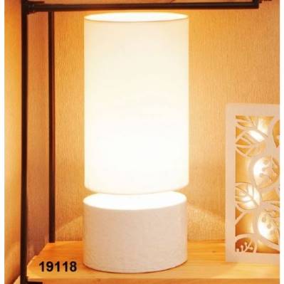 Lampada cilindro base porcellana