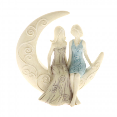 Statuetta Sposi Donna con luna