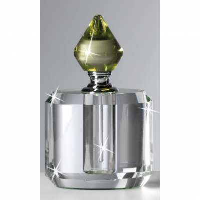 Bomboniera Profumatore in Cristallo Ranoldi: Porta Profumo Made in Italy cm.7x4x11 Verde