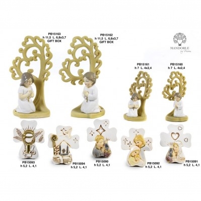 ALBERO BIMBA PREG. INGINOCCHIATA 7 CM. RESINA