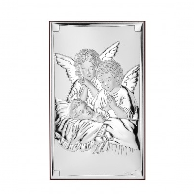 Angeli protettori retro legno – 15×21 cm