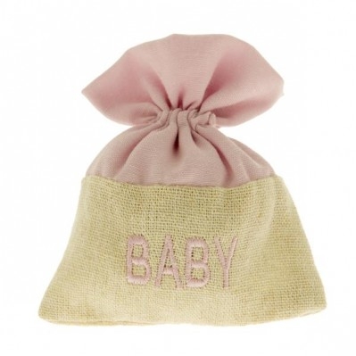 PORTA CONFETTI BABY BAG CM.10X12 ROSA 