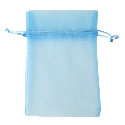 SACCHETTINO ORGANZA 10 X 15 AZZURRO