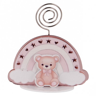 BALENO CLIP ORSO ROSA CM.7 
