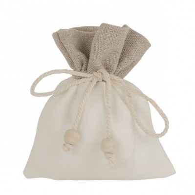 BPORTA CONFETTI NATURAL BAG CM.10X12 BORDO YUTA