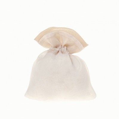 SACCHETTO CONFETTI BICOLOR BAG CM.10X12 BIANCO 