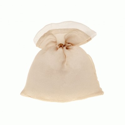 SACCHETTO CONFETTI BICOLOR BAG CM.10X12 CREMA 