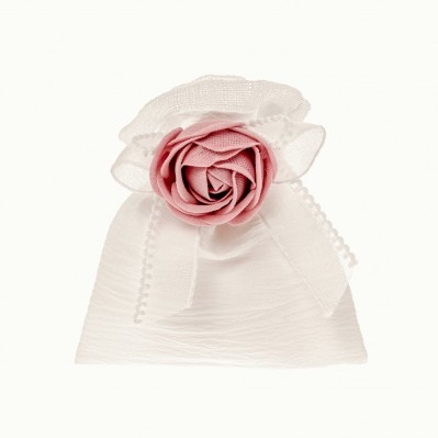 SACCOCCINO CONFETTI BOCCIOLO BAG CM.10X12 ROSA ANTICO 