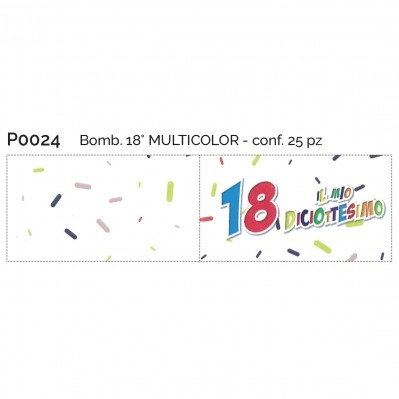 BOMB.18° MULTICOLOR CONF.25 PZ
