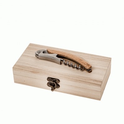 BRINDA CAVATAPPI CM.11 IN WOOD BOX - BOMBONIERE UTILI 