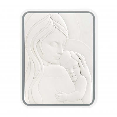 Capezzale Maternità stile moderno con cornice colore grigio 