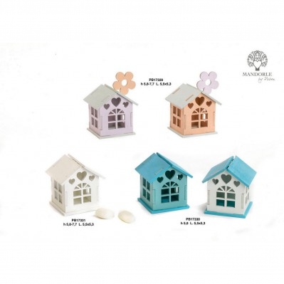 CASETTA APRIB/FIORE 7.7 CM. LEGNO PORTA CONFETTI