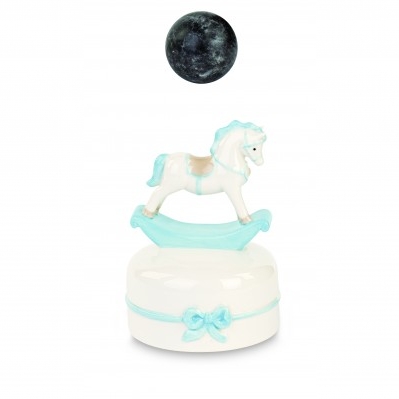 CAVALLINO AZZURRO CARILLON CON SCATOLA