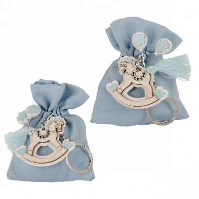 CAVALLINO BAG CONFETTI P/CHIAVE CIELO 