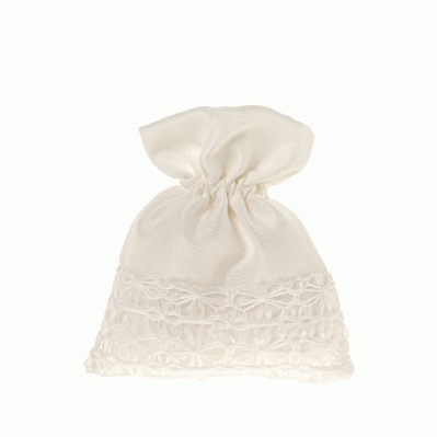 SACCHETTO CONFETTI CLASSIC PIZZO BAG CM.10X12 