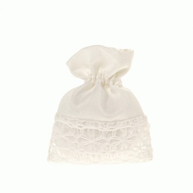 SACCHETTO CONFETTI CLASSIC PIZZO BAG CM.8X10 