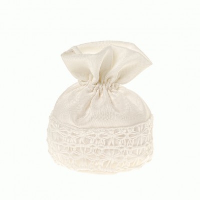 SACCHETTO CONFETTI CLASSIC PIZZO BAG PALLA CM.10 
