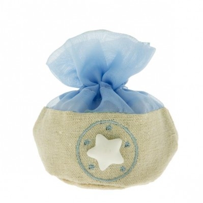 SACCOCCINO CONFETTI CLOE BAG PALLA CM.10 CIELO 