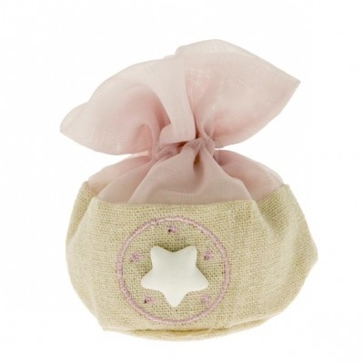 SACCOCCINO CONFETTI CLOE BAG PALLA CM.10 ROSA 