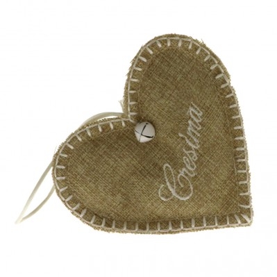 SACCHETTO CRESIMA CUORE CM 13 