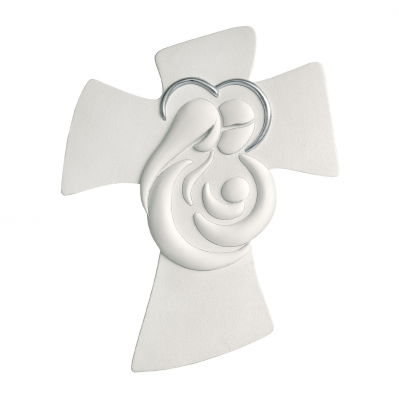 CROCE SACRA FAMIGLIA BIANCA 45x36