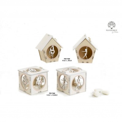 CUBO APRIB/GINNASTA 6.3 CM. LEGNO