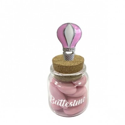 BARATTOLO CONFETTI BABY ROSA H.8 