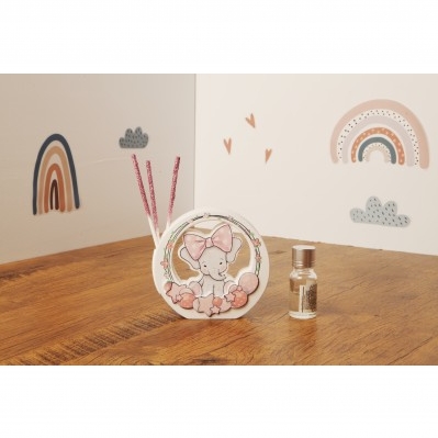 DIFFUSORE C/ELEFANTINO ROSA